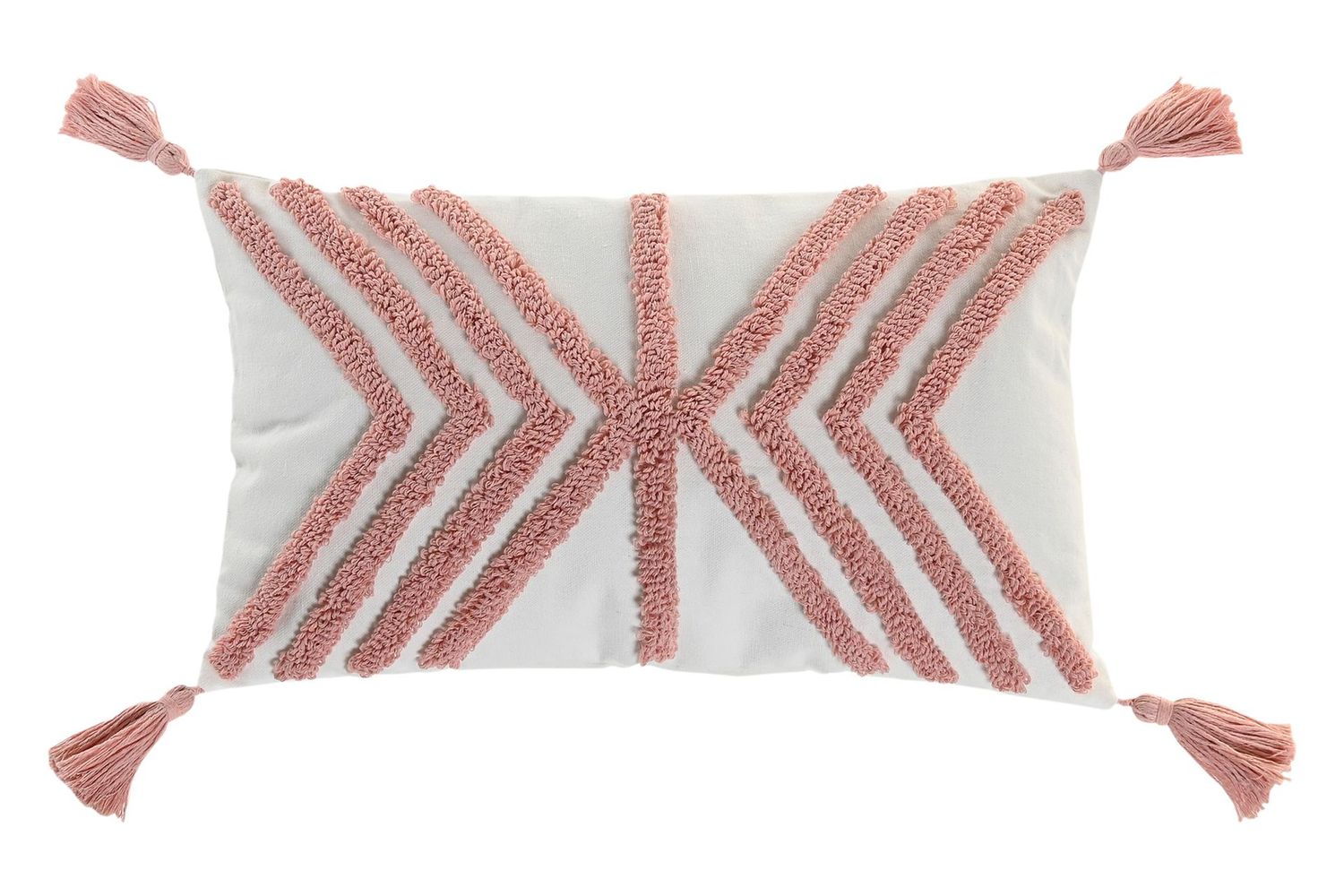 COJIN BLANCO Y ROSA LINEAS