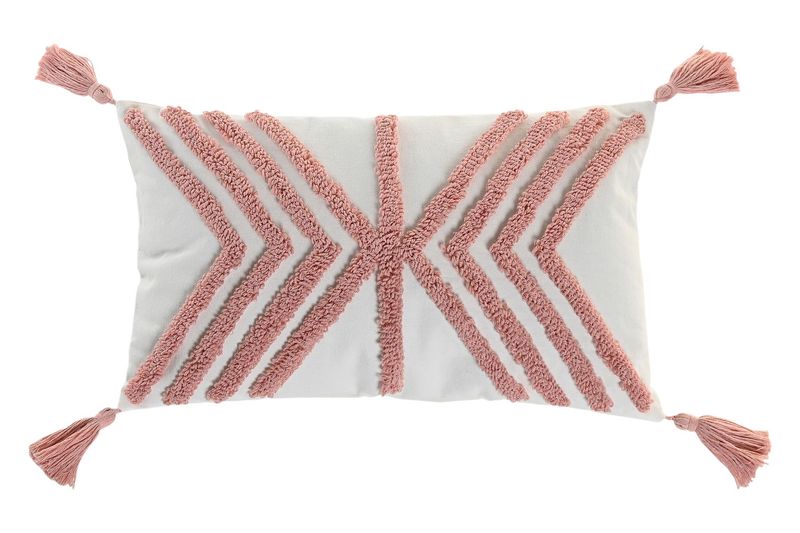 COJIN BLANCO Y ROSA LINEAS