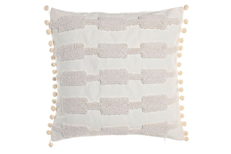 COJIN BORDADO CREMA 30X50