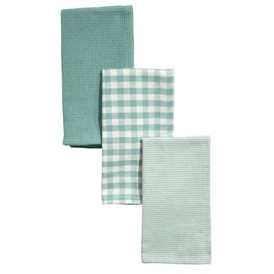 JUEGO DE 3 PAÑOS TURQUESA