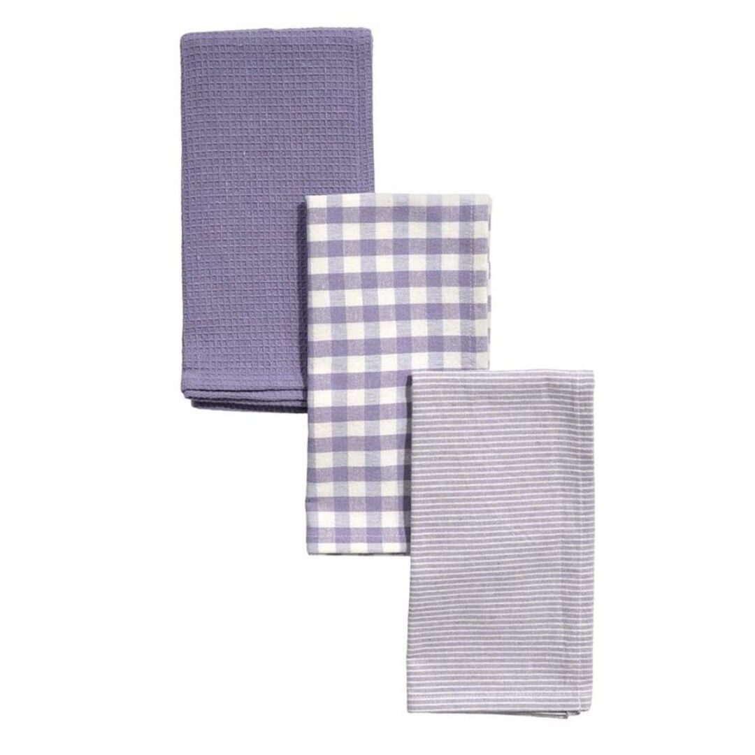 JUEGO DE 3 PAÑOS LILA