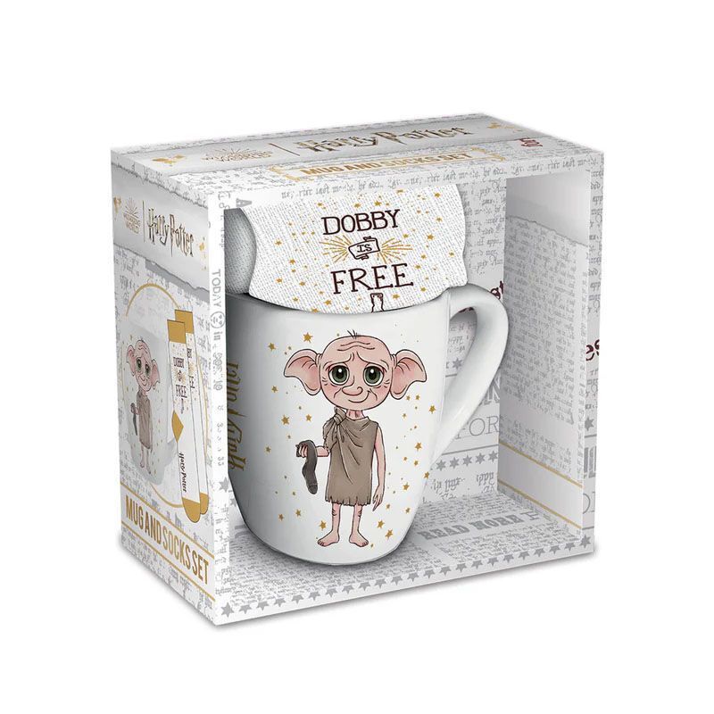 SET TAZA Y CALCETINES DOBBY HARRY POTTER SET TAZA Y CALCETINES DOBBY HARRY POTTER