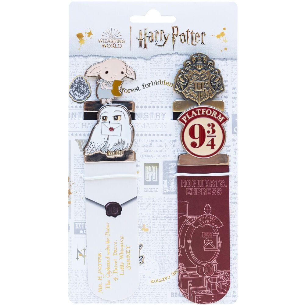 BLISTER 4 MARCAPAGINAS HARRY POTTER
