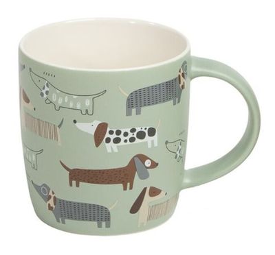 TAZA PERRO SALCHICA VERDE