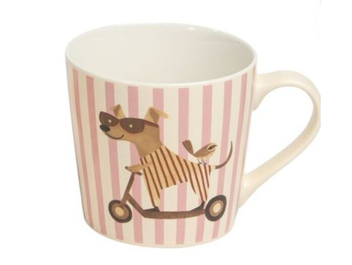 TAZA PERRO PATINETE