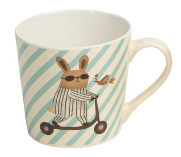 TAZA CONEJO PATINETE