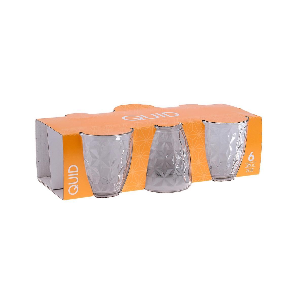 SET 6 VASOS BAJOS VIDRIO ZOE SET 6 VASOS BAJOS VIDRIO ZOE