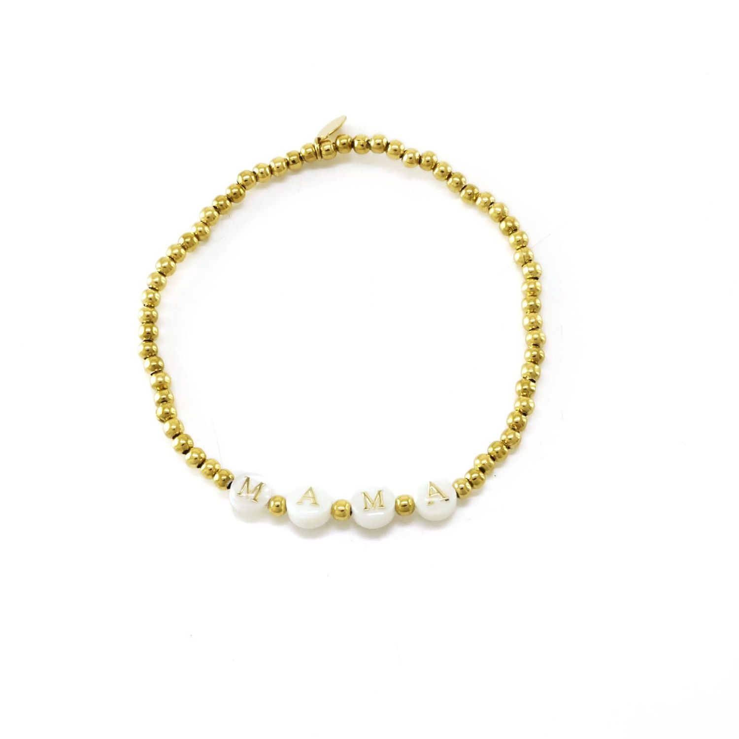 PULSERA MAMA NACAR DORADA