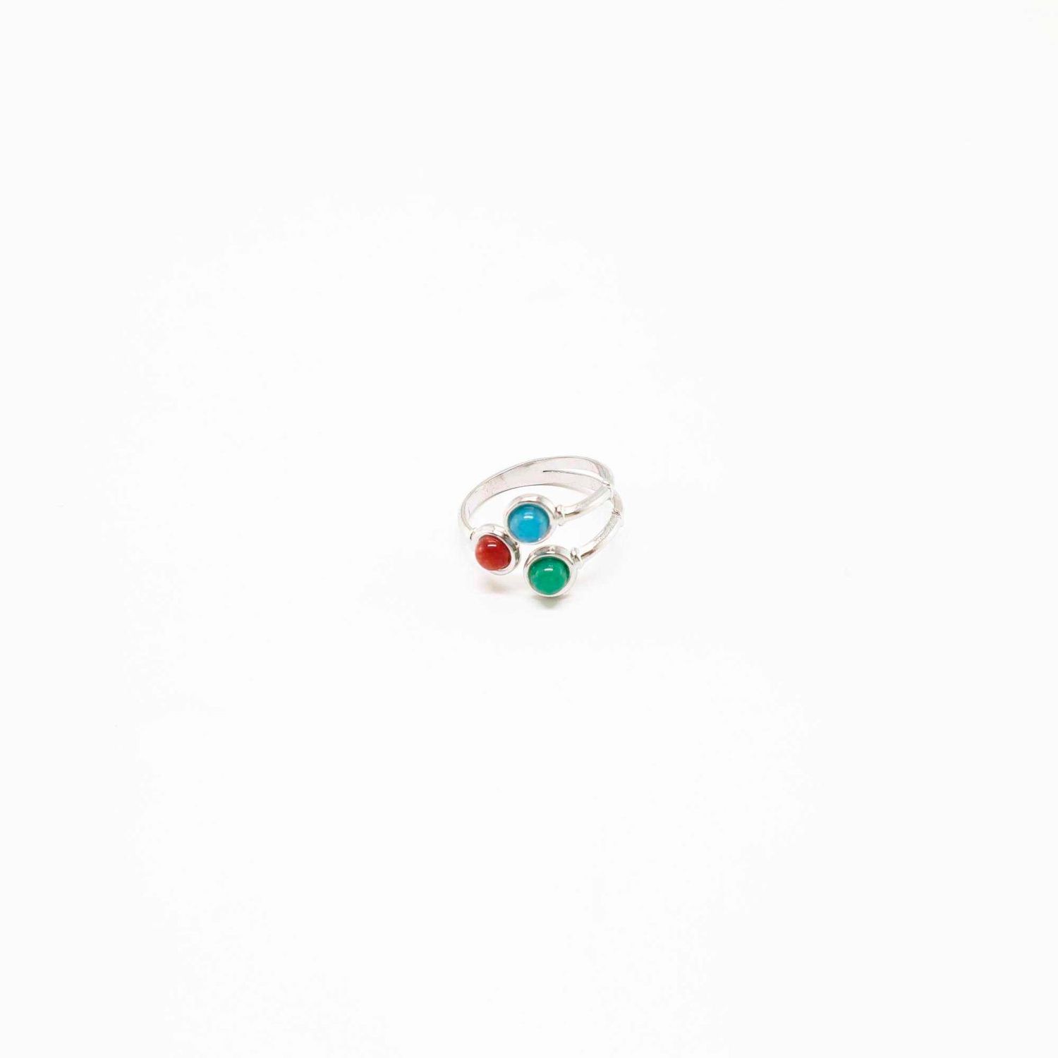 ANILLO PIEDRAS COLORES