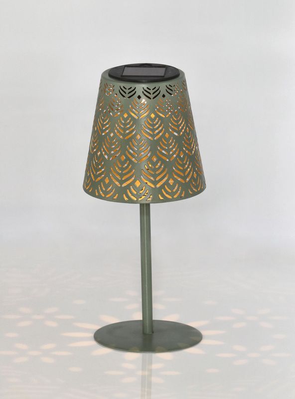 LAMPARA SOLAR SOBREMESA VERDE