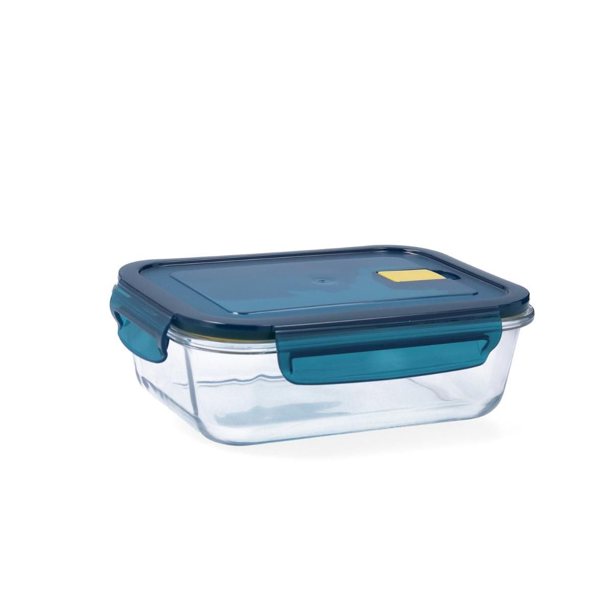 RECIPIENTE RECTANGULAR HERMÉTICO VIDRIO 64CL