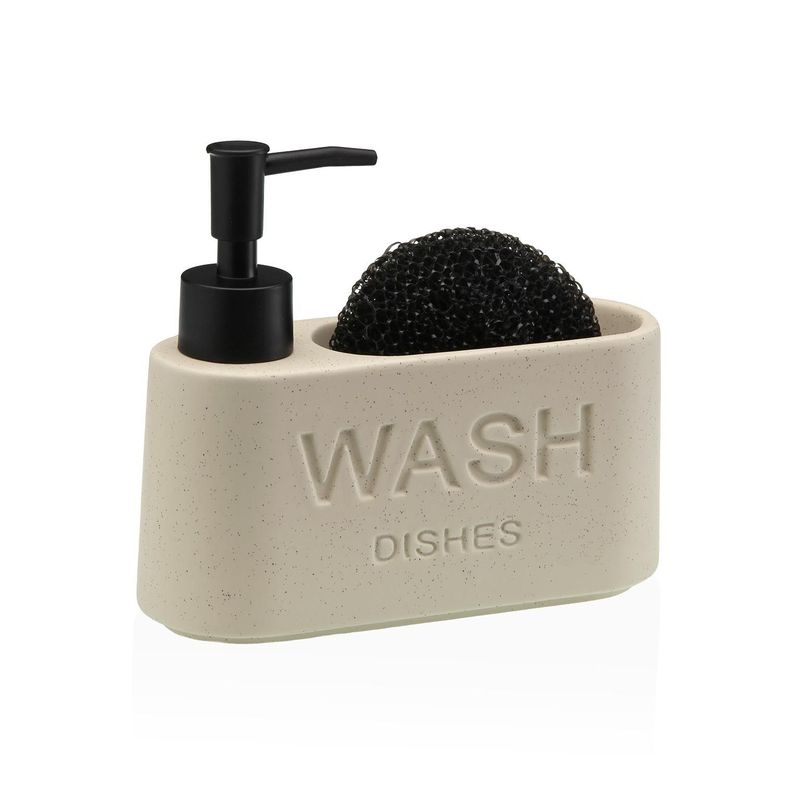 DISPENSADOR ESTROPAJERO "WASH" BEIGE