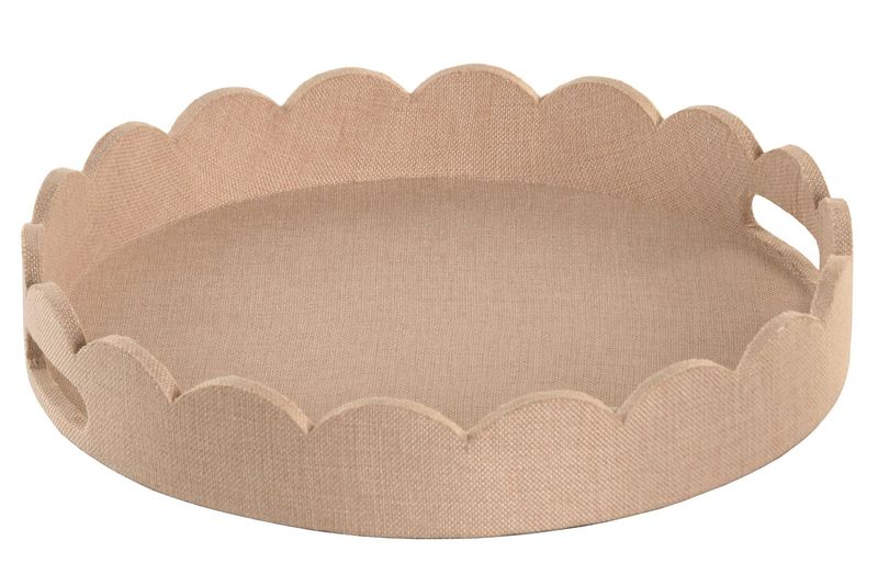 BANDEJA LINO TAPIZADO BEIGE