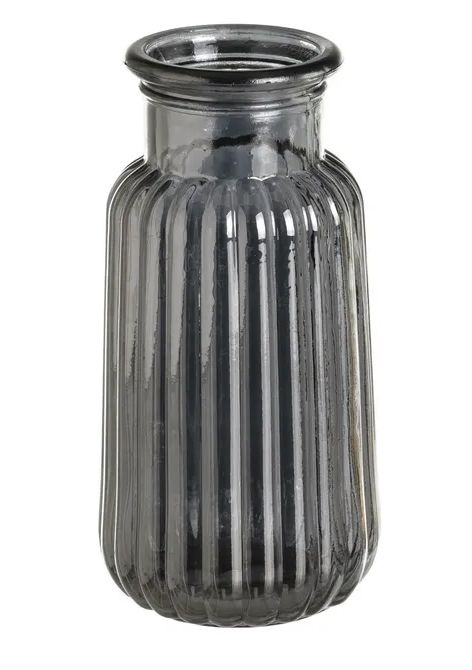 JARRON VIDRIO GRIS