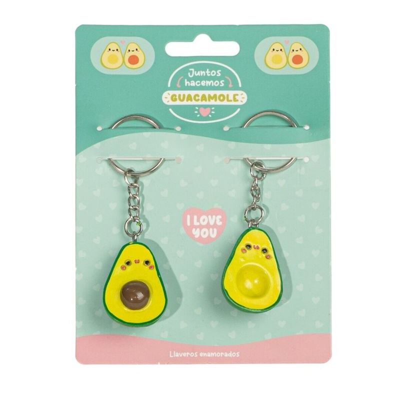 JUEGO DE 2 LLAVEROS AGUACATE