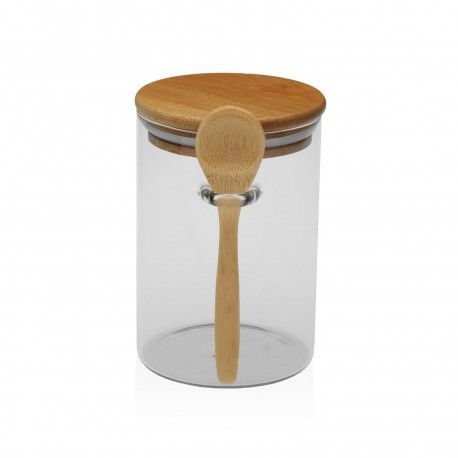 BOTE 400ML BOROSILICATO CON CUCHARA