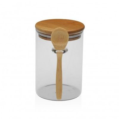 BOTE 400ML BOROSILICATO CON CUCHARA
