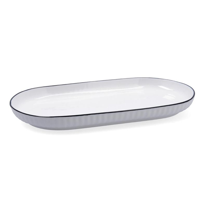 PLATO BOCATA PORCELANA GASTRO BLACK