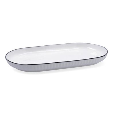 PLATO BOCATA PORCELANA GASTRO BLACK