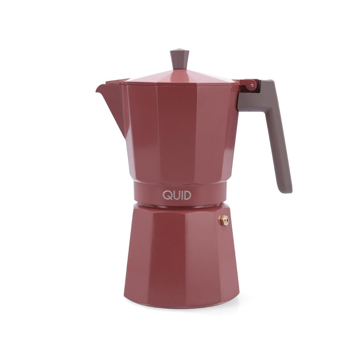 CAFETERA CRETA  ALUMINIO FUNDIDO TERRACOTA 12 TAZAS