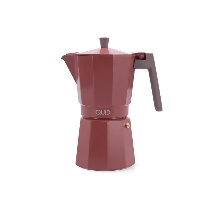 CAFETERA CRETA  ALUMINIO FUNDIDO TERRACOTA 9 TAZAS