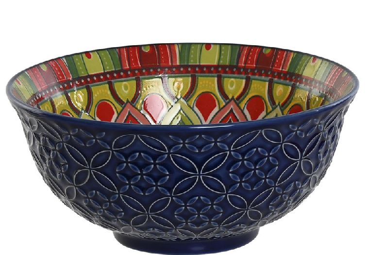 BOL MANDALA AZUL 16CM