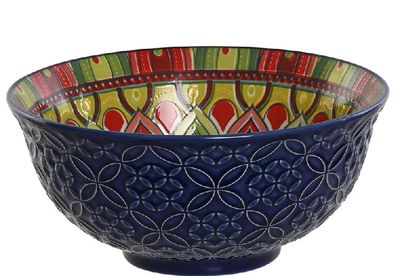 BOL MANDALA AZUL 16CM