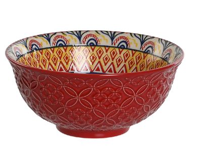 BOL MANDALA ROJO 16CM