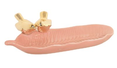 BANDEJA VACIABOLSILLOS PAJAROS ROSA