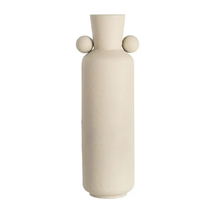 JARRÓN BEIGE METAL JARRÓN BEIGE METAL