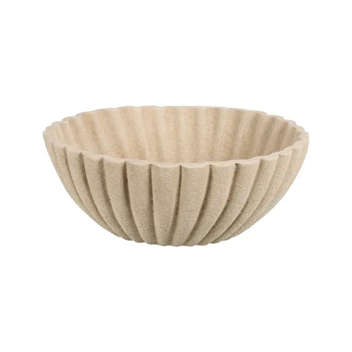 CENTRO MESA BEIGE CERÁMICA DECORACIÓN
