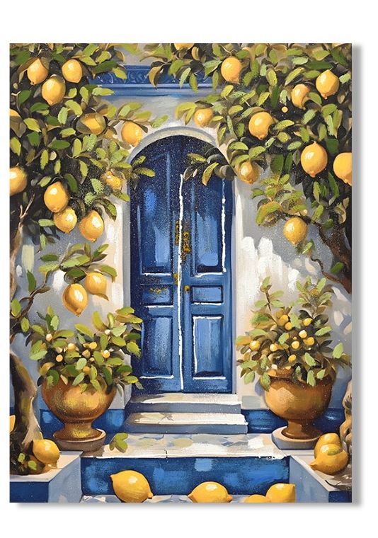 CUADRO LIENZO PUERTA LIMONES