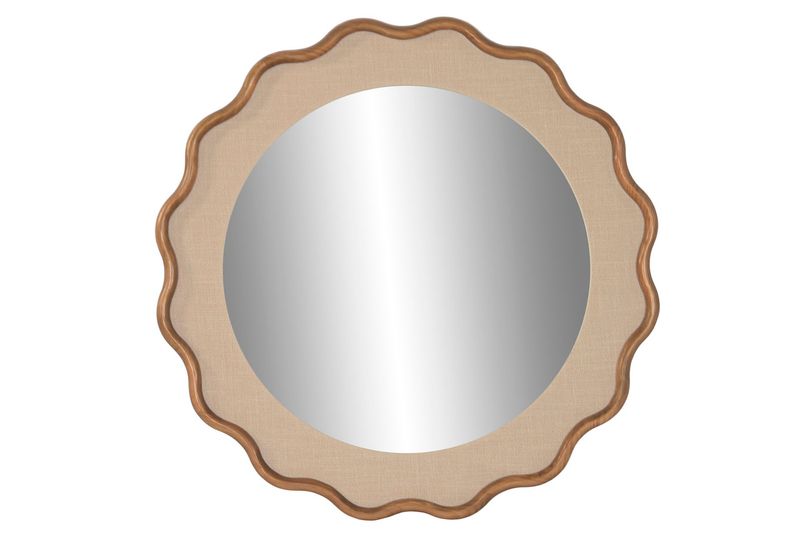 ESPEJO LINO MADERA DE HEVEA  NATURAL