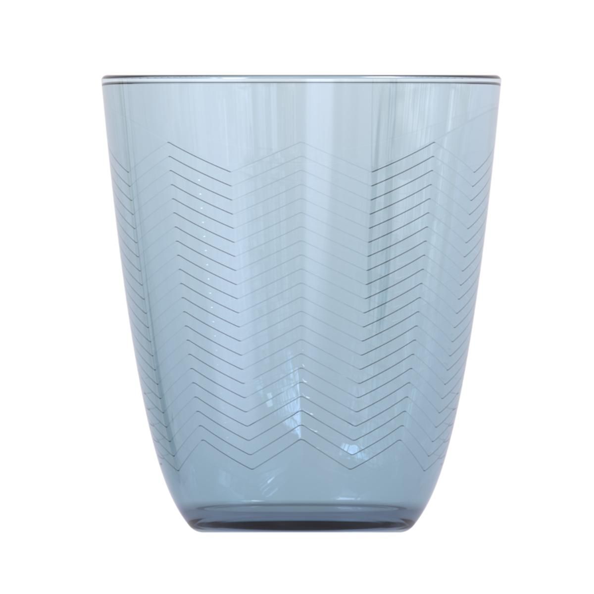 VASO VIDRIO AZUL