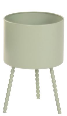 MACETERO PATAS BOLAS VERDE PEQUEÑO