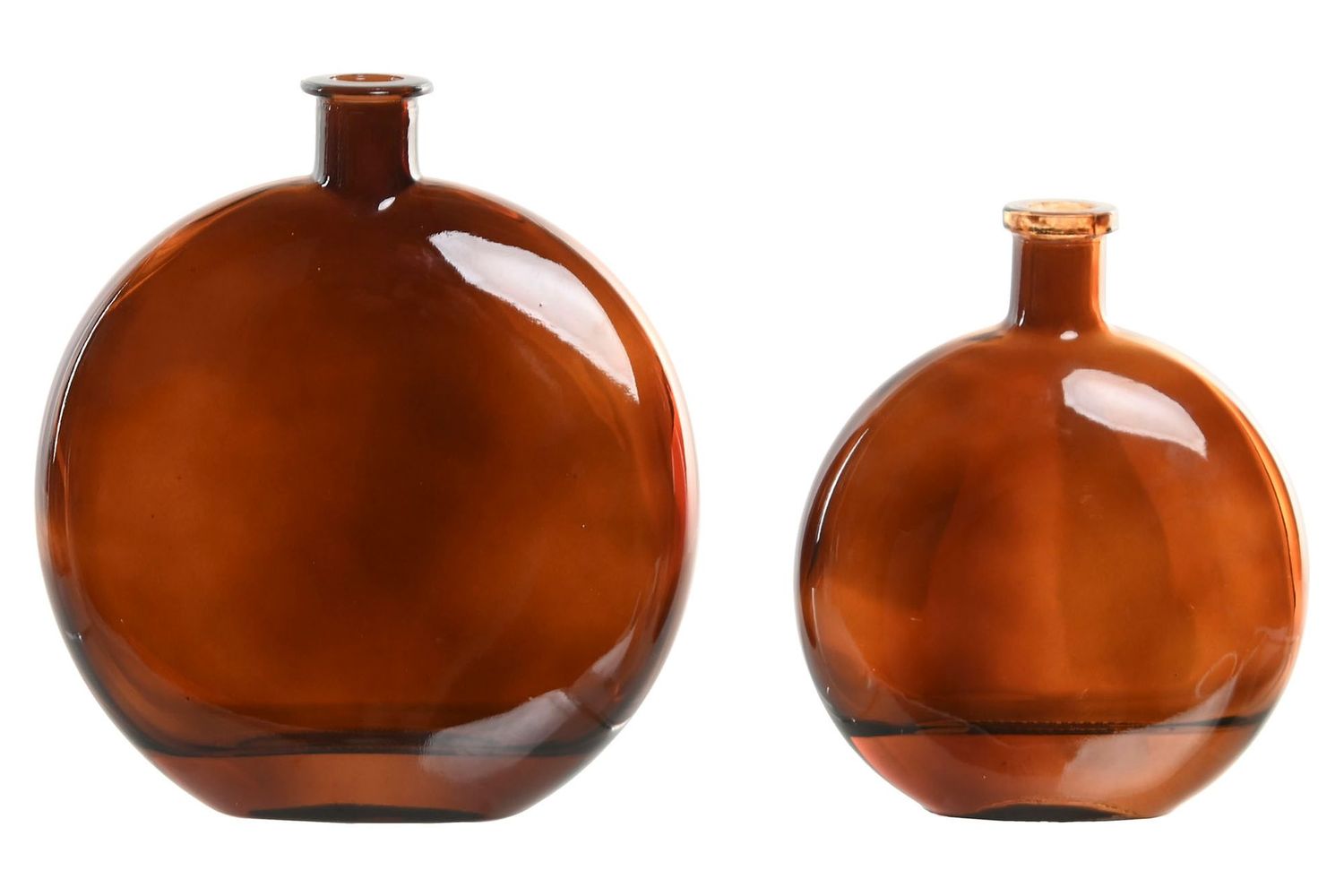 JARRON SET 2 CRISTAL MARRON