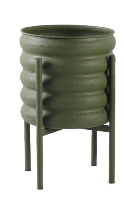 MACETERO CON SOPORTE GRANDE VERDE
