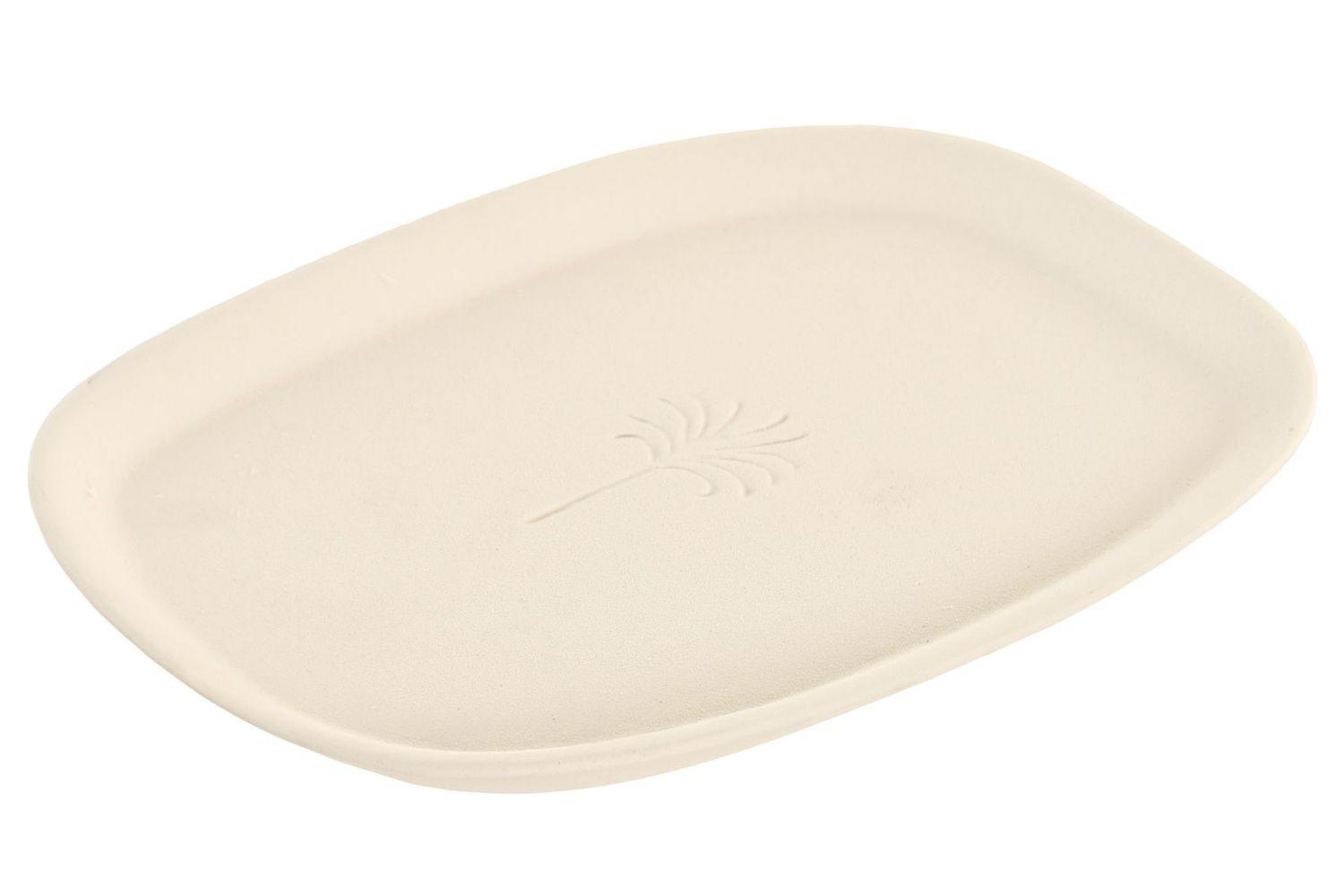 BANDEJA CERAMICA BLANCA