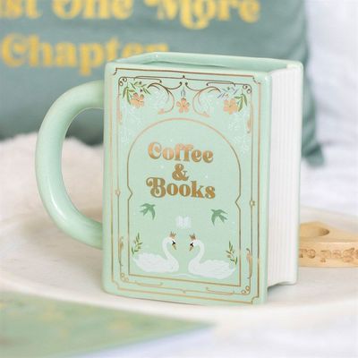 TAZA VERDECON FORMA DE LIBRO