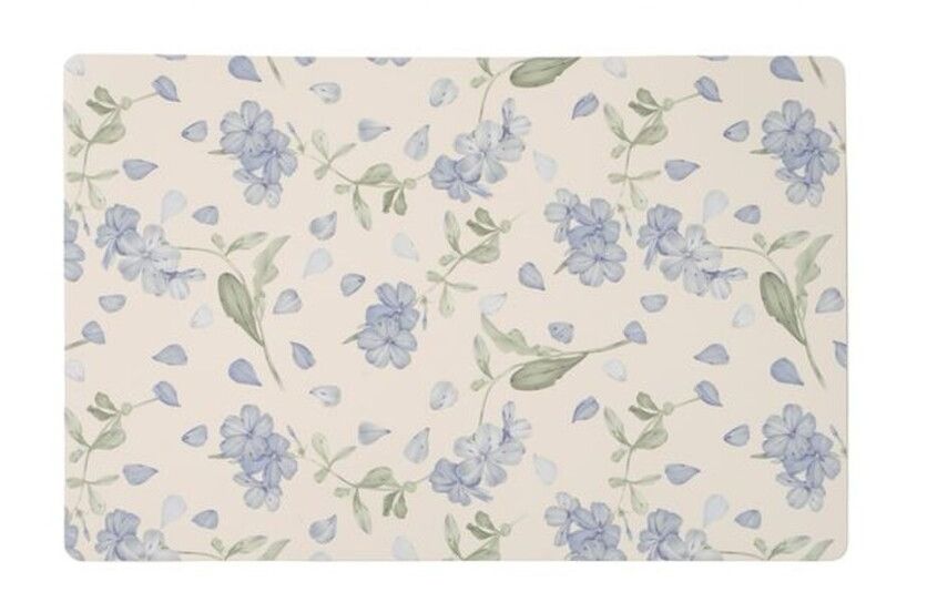 MANTEL INDIVIDUAL FLORES AZULES