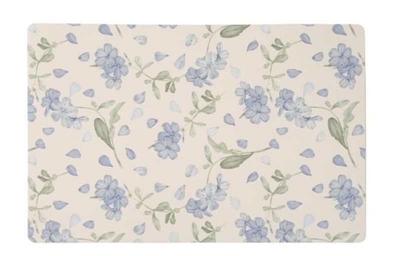 MANTEL INDIVIDUAL FLORES AZULES