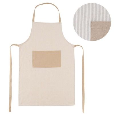 DELANTAL CON BOLSILLO BEIGE
