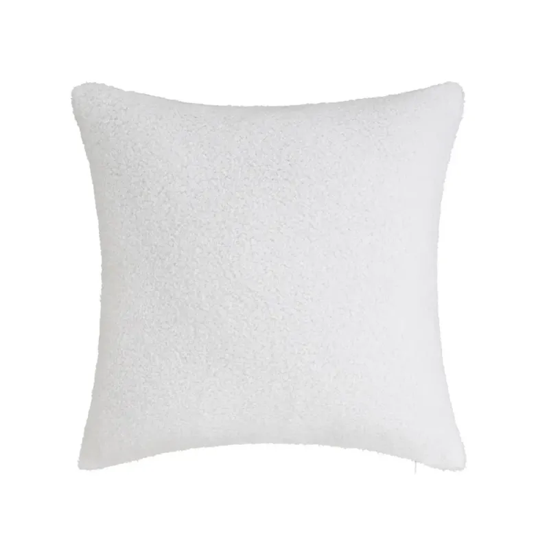 COJÍN SHERPA BOUCLÉ POLIÉSTER BLANCO COJÍN SHERPA BOUCLÉ POLIÉSTER BLANCO