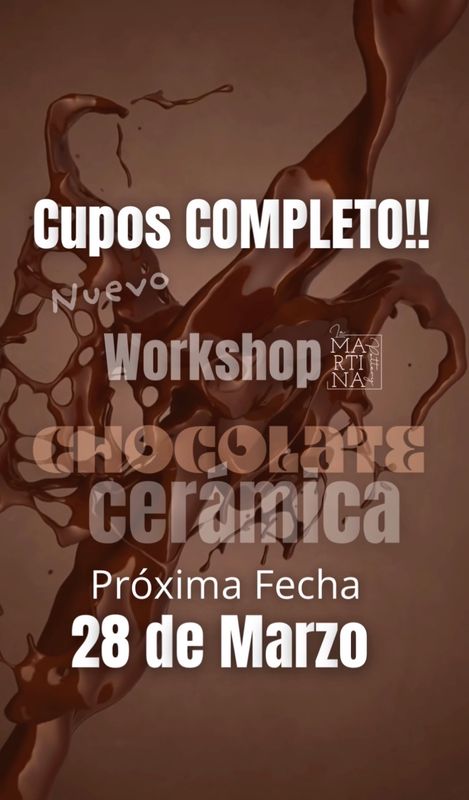 Taller de Chocolate & Cerámica - 14 de Febrero -