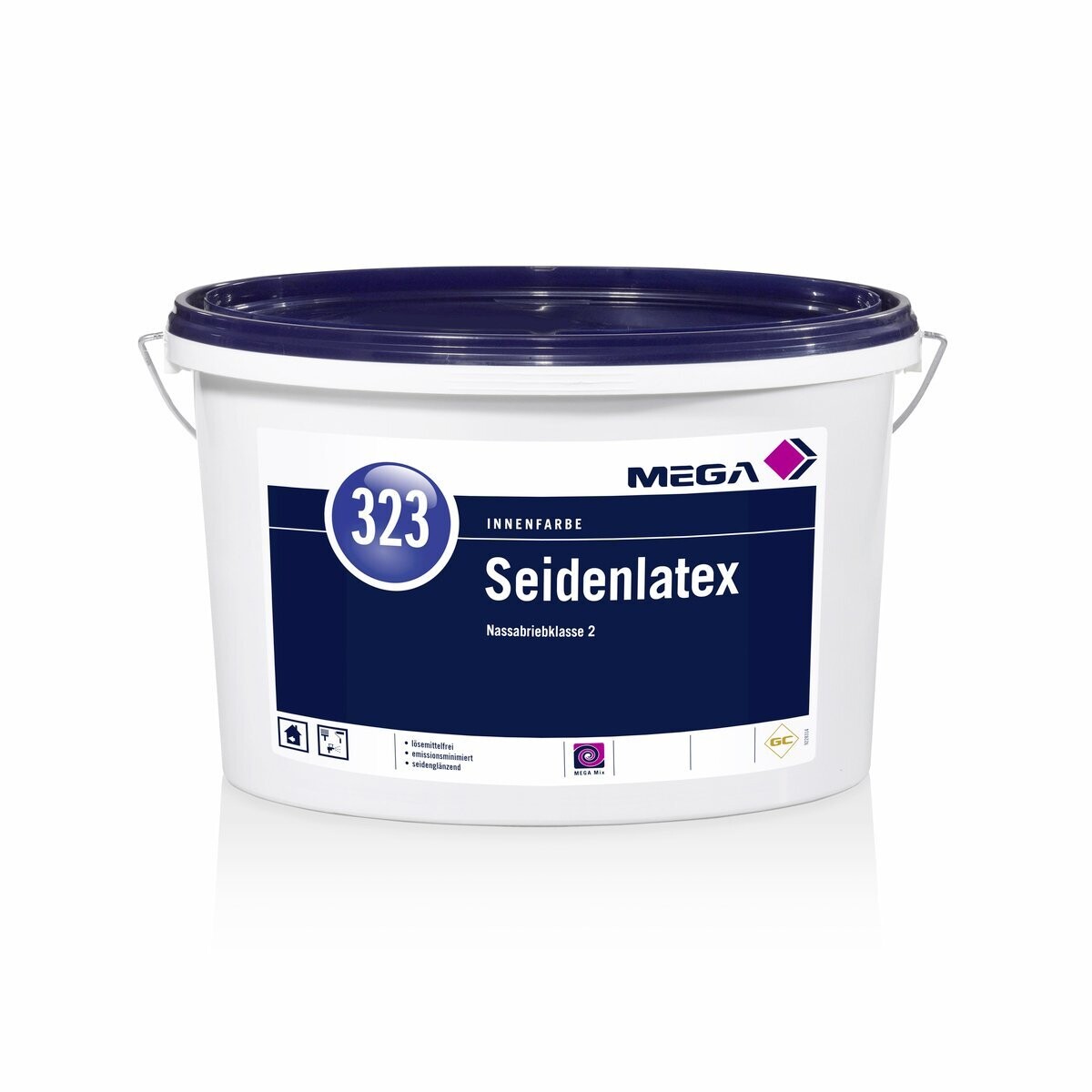 MEGA 323 Seidenlatex weiß
