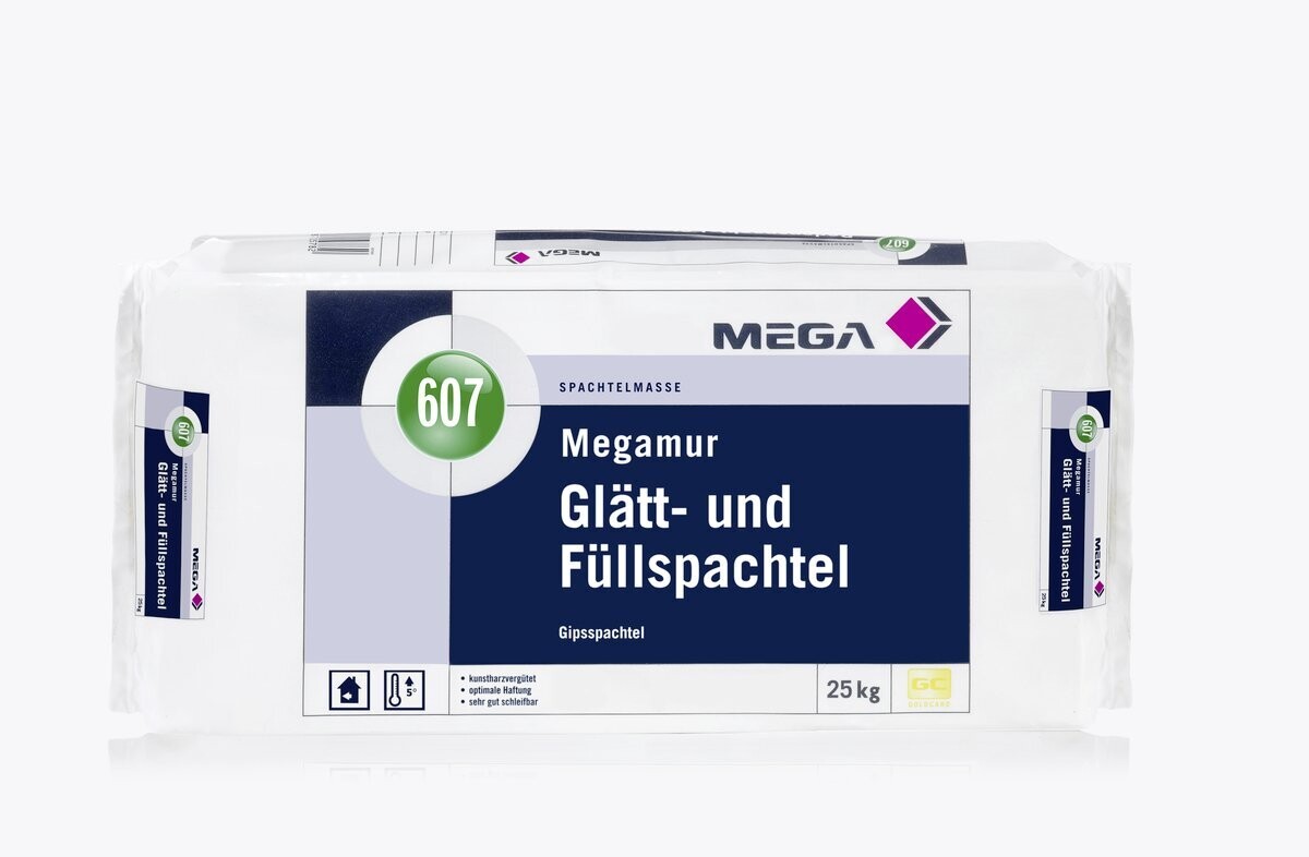 MEGA 607 Megamur Glätt-und Füllspachtel 25,00 kg hellgrau