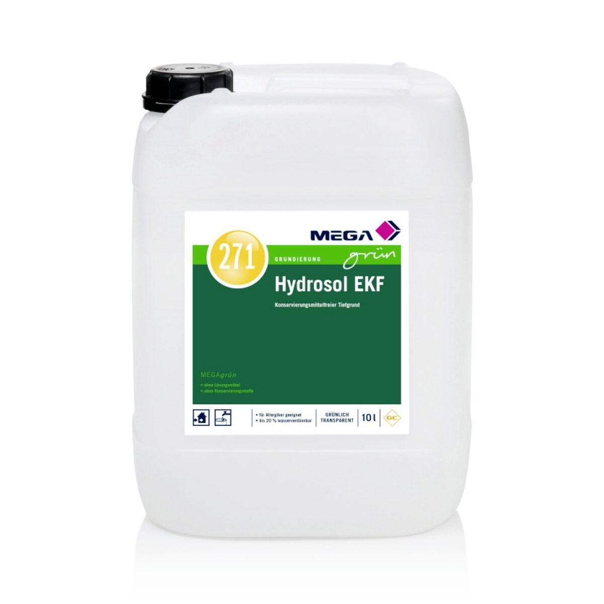 MEGAgrün 271 Hydrosol EKF 10,00 l farblos opak