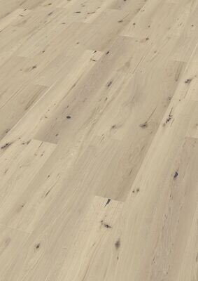 Parkett Basic LHD Eiche 02 handgehobelt weiß geölt