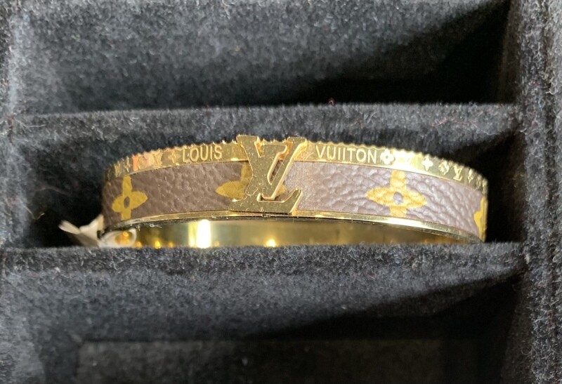 LV Inspired Monogram Bracelet