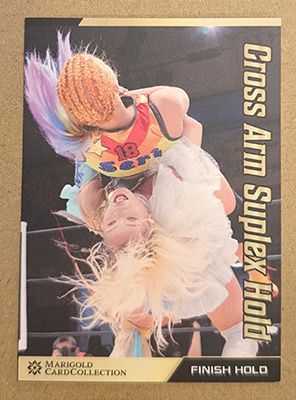 Victoria Yuzuki Cross Arm Suplex Hold 2025 Marigold Card Collection Base Card